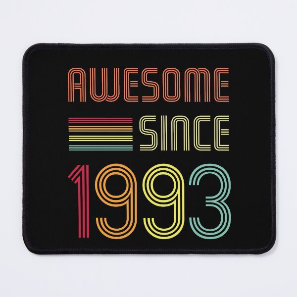 Item preview, Awesome Since 93 29 years old Birthday Retro designed and sold by Mansn.