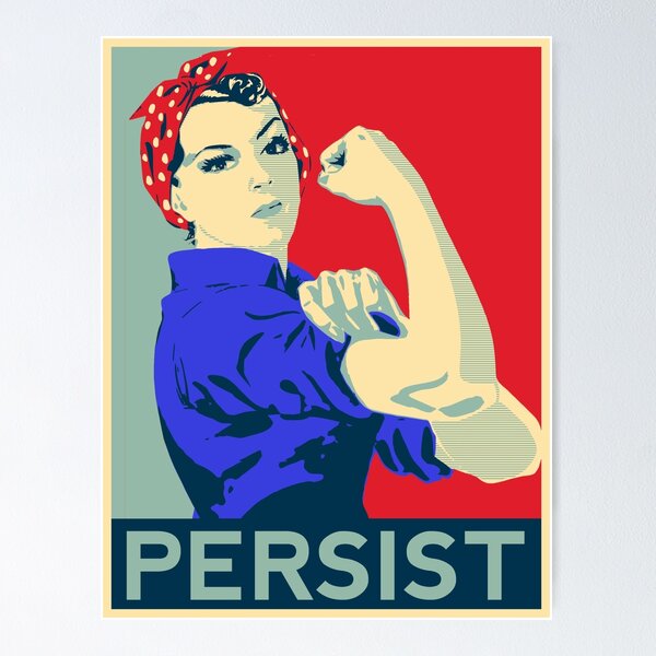 Item preview, Rosie the Riveter: Nevertheless She Persisted designed and sold by shaggylocks.