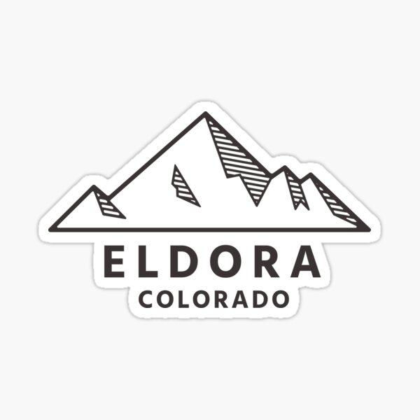 ELDORA MOUNTAIN COLORADO SKI SNOWBOARD AREA RESORT STICKER DECAL 