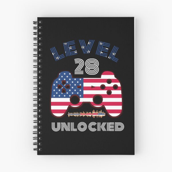 Item preview, Awesome 28th Birthday Unisex T-Shirt , Level 28 Unlocked Gift Shirt , Birthday Shirt For 28 Year Old, American flag level 28 unlocked , Funny gift Shirt for gamer ,Funny shirt designed and sold by cizito.