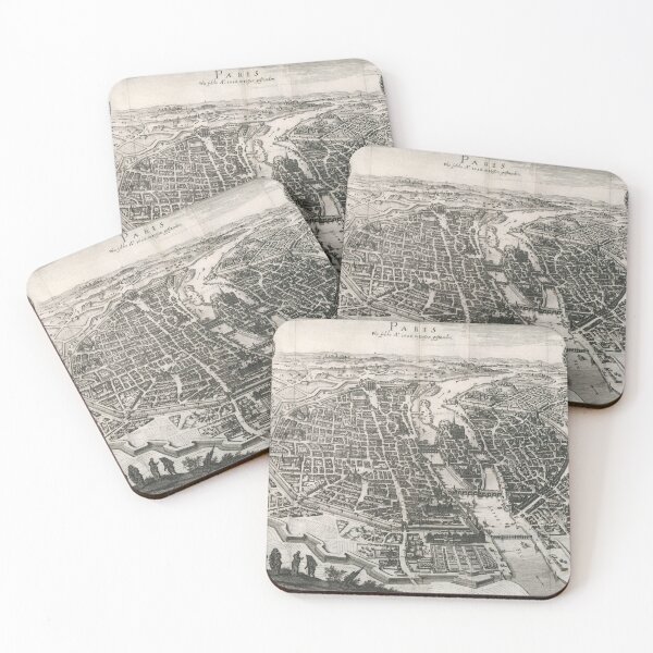 Item preview, Old map of Paris 1620 designed and sold by coolshitba.
