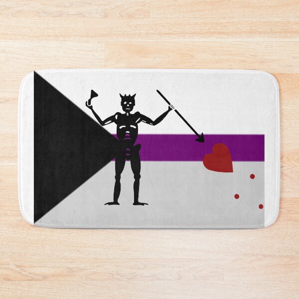 Item preview, Pirate pride flag demisexual Blackbeard designed and sold by Theoldgirl900.