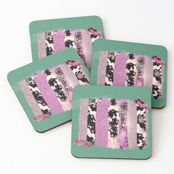 Item preview, Purple Glitter Cowhide Pattern Brushstrokes designed and sold by friendnet.