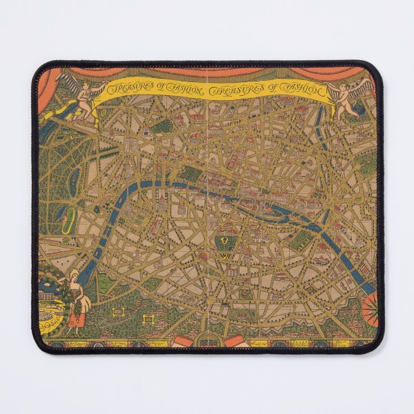 Item preview, Old map of Paris 1927 designed and sold by coolshitba.