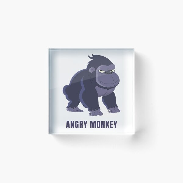 Item preview, Cute monkey with angry monkey quote  designed and sold by Mount Rock.