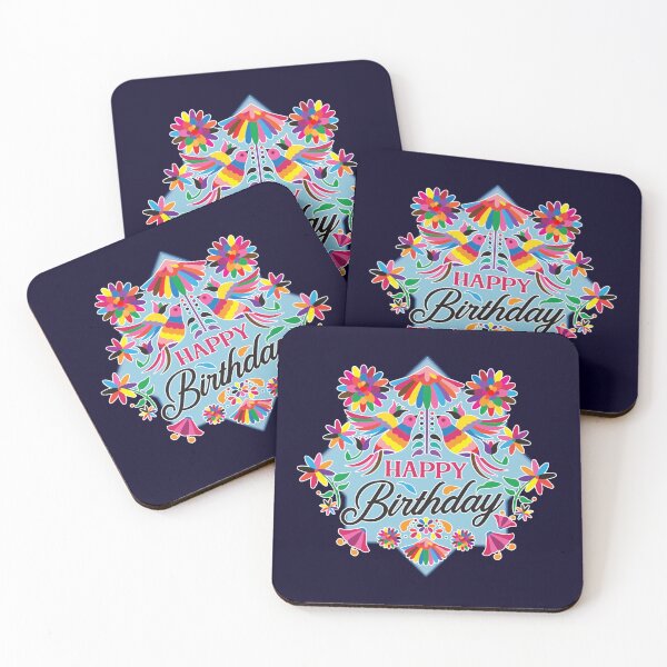 Item preview, Multicolored birds and flowers birthday designed and sold by Astralia.
