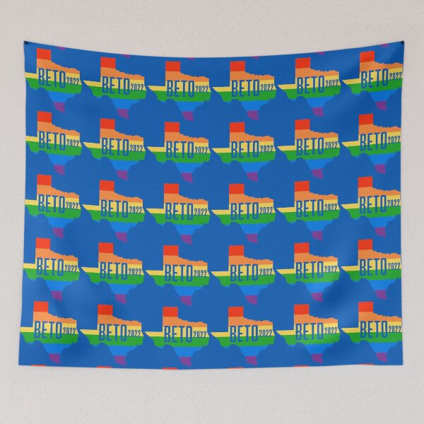 Item preview, Beto O'Rourke 2022 LGBTQ / LGBT Rainbow Flag: Beto Orourke For Texas Governor designed and sold by YikesForever.