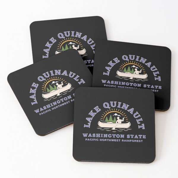 Item preview, Lake Quinault, Washington State. The Pacific Northwest. Dark Background designed and sold by Kona Linda.
