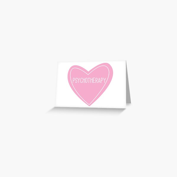 Psychotherapy Heart Greeting Card