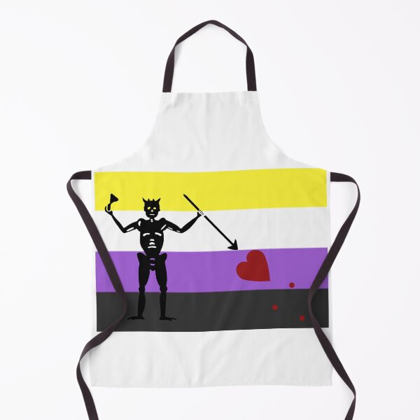 Item preview, Pirate pride flag nonbinary Blackbeard designed and sold by Theoldgirl900.