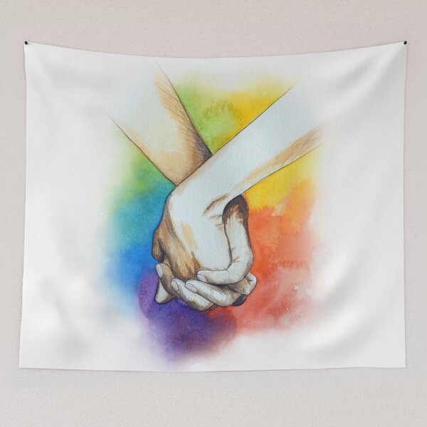 Item preview, Holding hands | Love all | LGBT designed and sold by Ruben van der Meer.