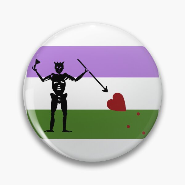 Item preview, Pirate pride flag genderqueer Blackbeard designed and sold by Theoldgirl900.