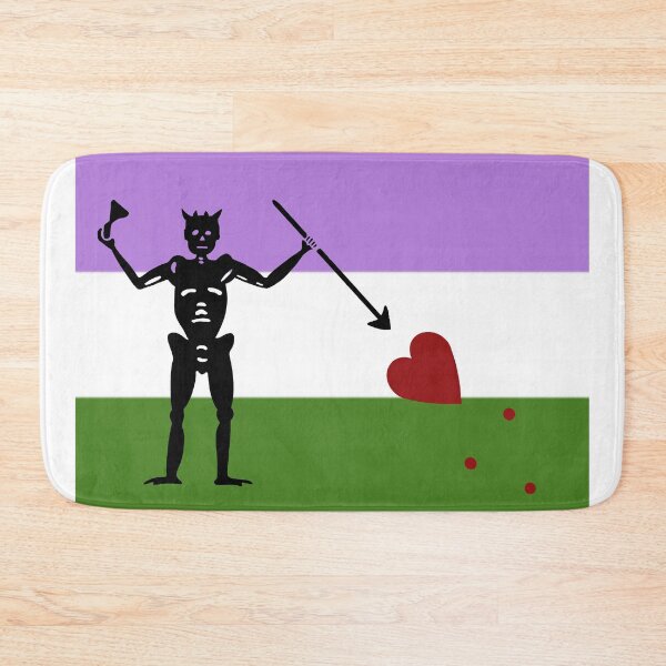 Item preview, Pirate pride flag genderqueer Blackbeard designed and sold by Theoldgirl900.