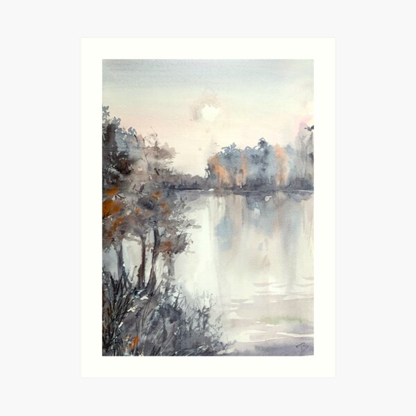 Watercolor Painting Wall Hanging Art Unframed Wall Decor Home Watercolor Art Nature Wilderness Wildlife Wall Art Living Room Bedroom Office
