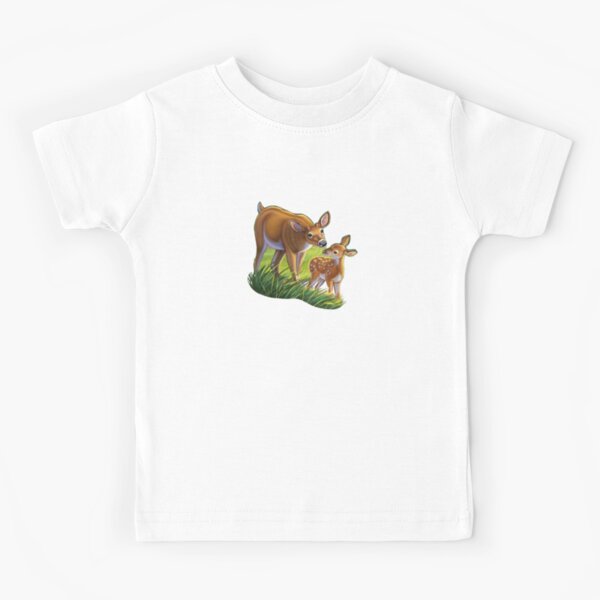 Mother doe with her baby Kids T-Shirt