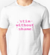 Stim without shame - Pink Unisex T-Shirt