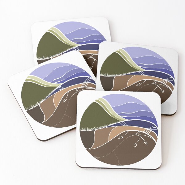 Item preview, Abstract landscape on white designed and sold by ColoursOfFrance.