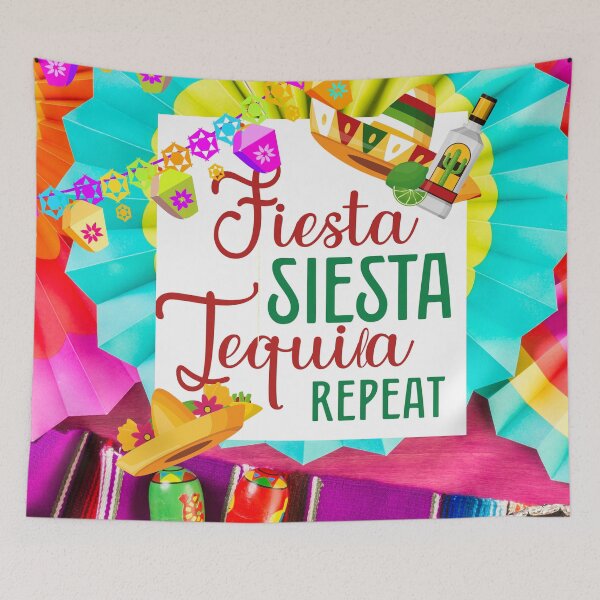 Item preview, Fiesta, siesta, tequila repeat - For more Cinco de mayo party  designed and sold by sweetees4u.