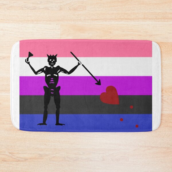Item preview, Pirate pride flag genderfluid Blackbeard designed and sold by Theoldgirl900.