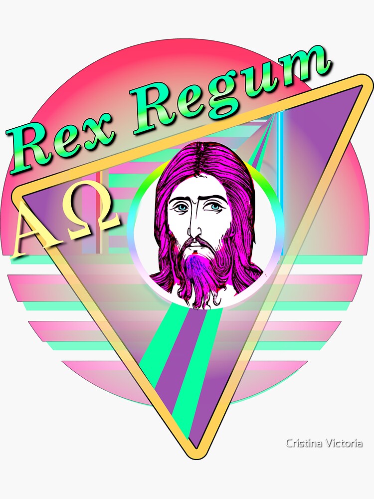 "King of Kings (Rex Regum Latin) " Sticker by Hyperdulia Redbubble