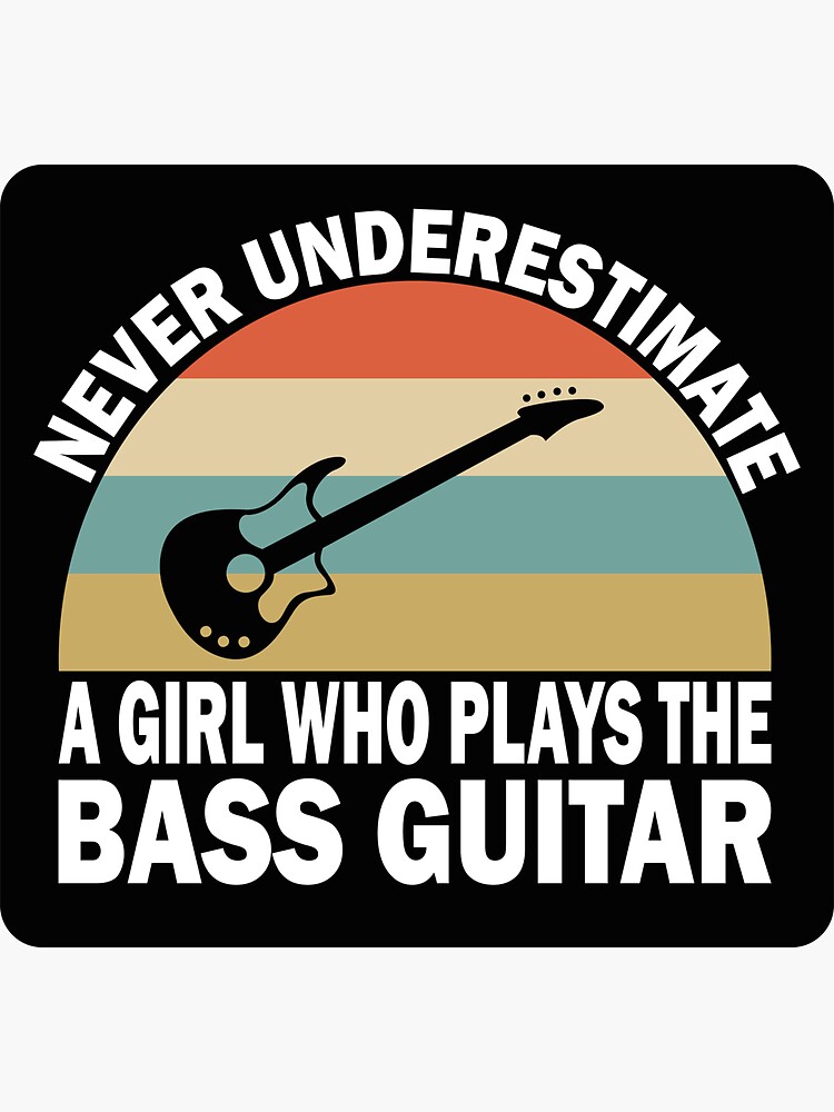 Never Underestimate a Girl Who Plays Bas Graphic by Style Echo