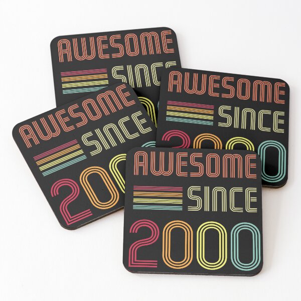 Item preview, Awesome Since 2000 22 years old Birthday Retro designed and sold by Mansn.