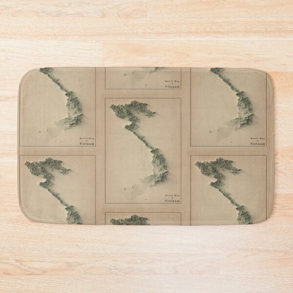 Item preview, Vietnam Relief Map 3D digitally-rendered designed and sold by ThinkAboutMaps.