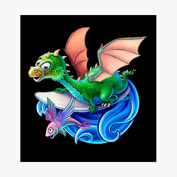 Dragon surfeur Impression photo