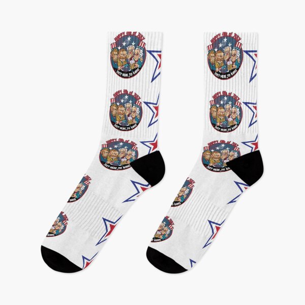 Item preview, Patriotic Presidents Here To Bang Happy Fourth of July Wht designed and sold by MadMando.