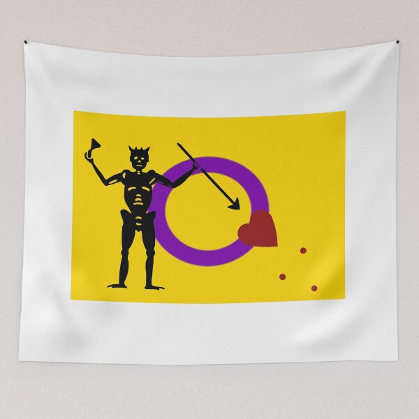 Item preview, Pirate pride flag intersex Blackbeard designed and sold by Theoldgirl900.