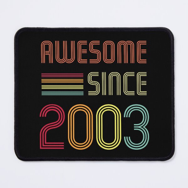 Item preview, Awesome Since 2003 19 years old Birthday Retro designed and sold by Mansn.