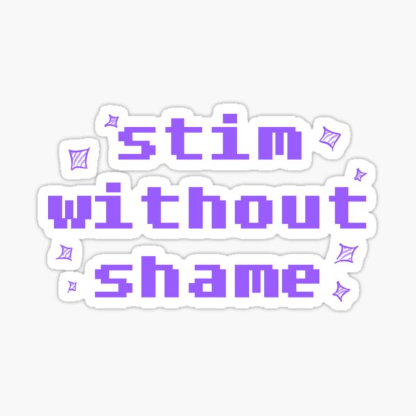 Item preview, Stim without shame - Purple designed and sold by kricketsdesigns.