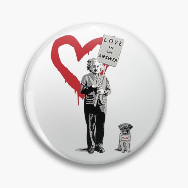 Item preview, BANKSY Einstein Love is the Answer designed and sold by SarahHoltie.