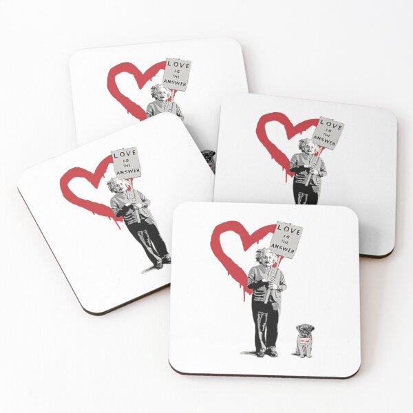 Item preview, BANKSY Einstein Love is the Answer designed and sold by SarahHoltie.