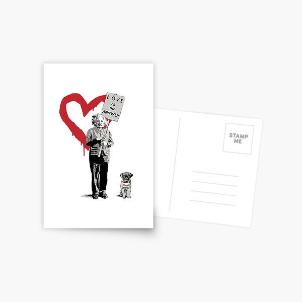 Item preview, BANKSY Einstein Love is the Answer designed and sold by SarahHoltie.