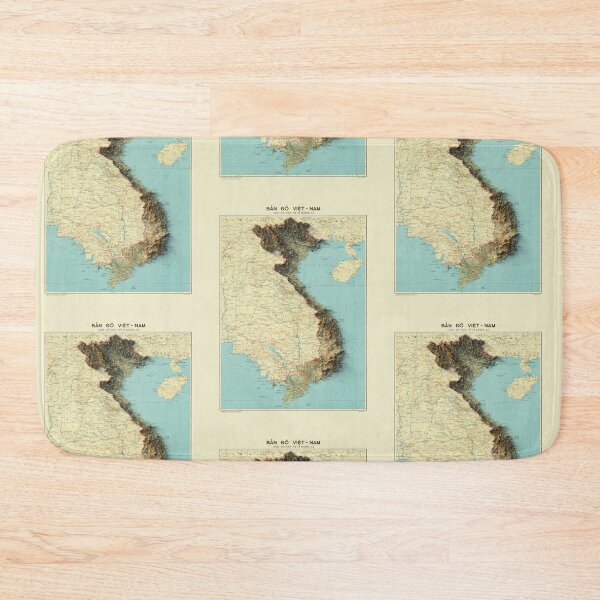 Item preview, 1966 Vietnam Relief Map 3D digitally-rendered designed and sold by ThinkAboutMaps.