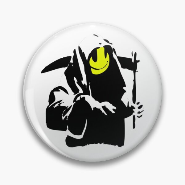 Item preview, Banksy Happy Smiling Grim Reaper! designed and sold by SarahHoltie.
