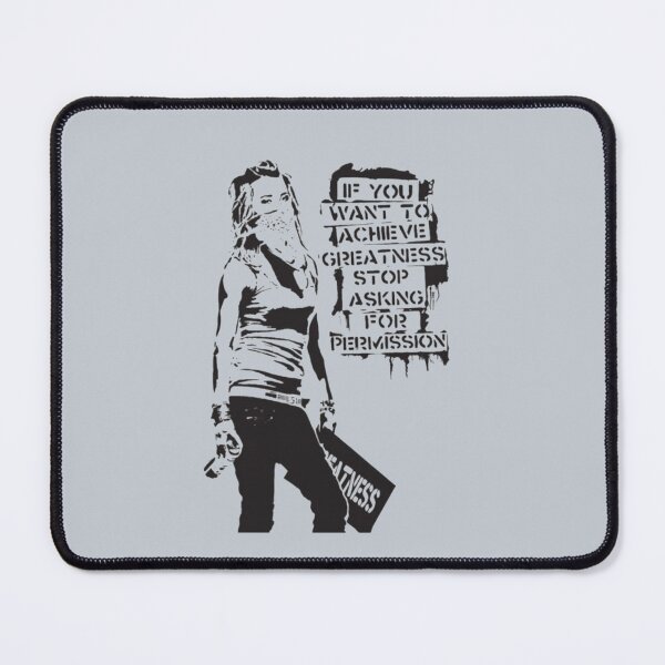Item preview, Banksy quote graffiti If You Want to Achieve Greatness stop  designed and sold by SarahHoltie.