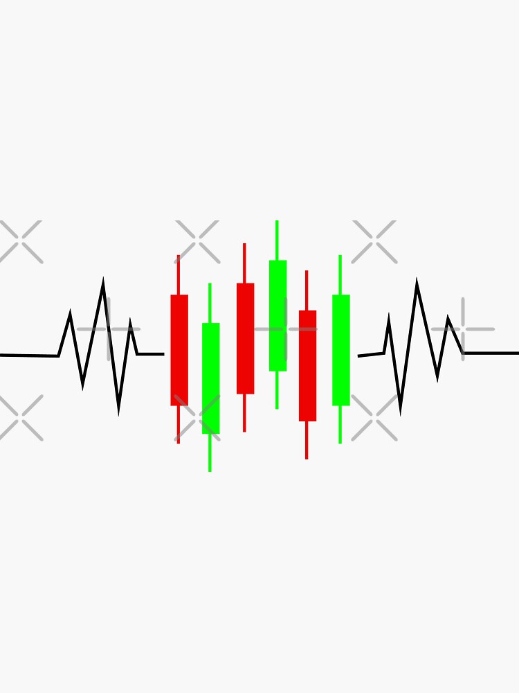 "Crypto Candles" Sticker by thepapercrane1 Redbubble