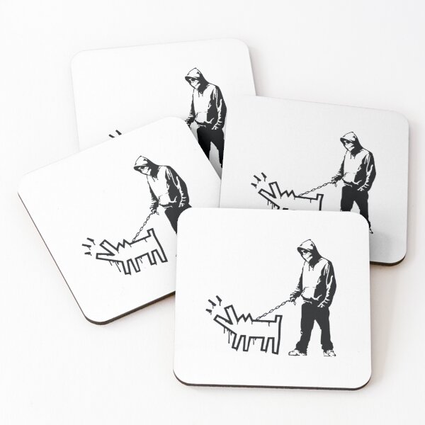 Item preview, Banksy Thug with a Barking Dog designed and sold by SarahHoltie.