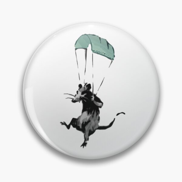 Item preview, rat parachuting with facemark designed and sold by SarahHoltie.