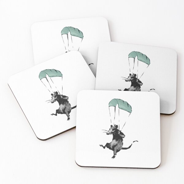 Item preview, rat parachuting with facemark designed and sold by SarahHoltie.