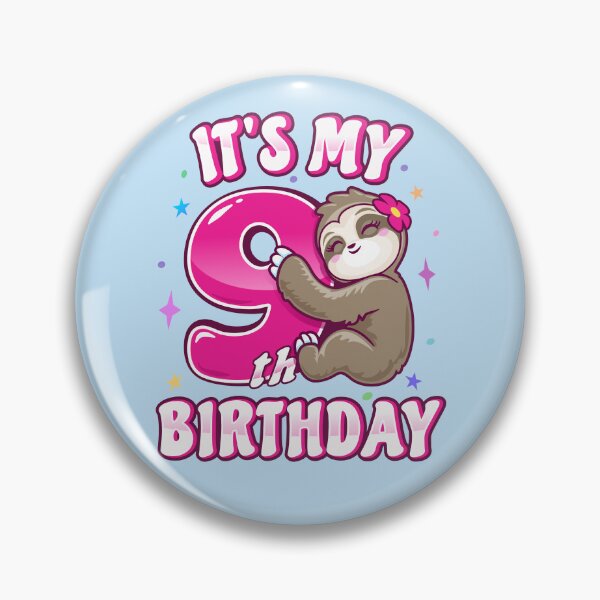 Item preview,  Its My 9th Birthday Pink Sloth designed and sold by pablomendoza.