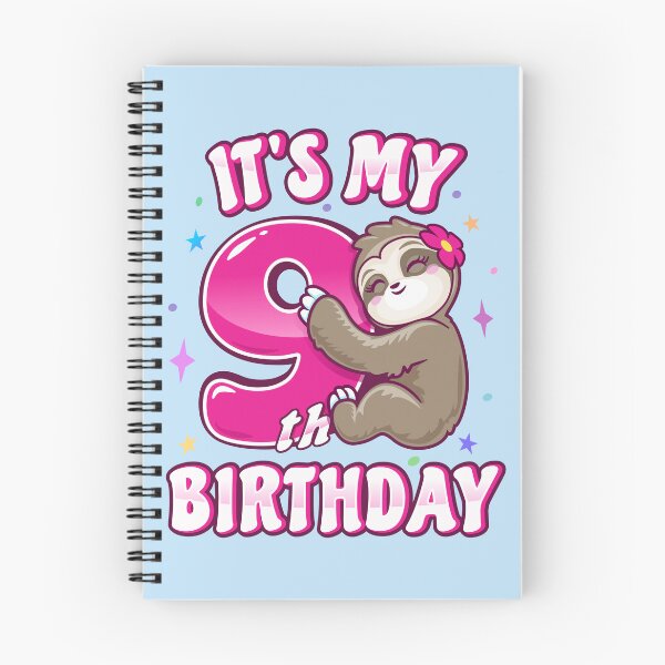 Item preview,  Its My 9th Birthday Pink Sloth designed and sold by pablomendoza.