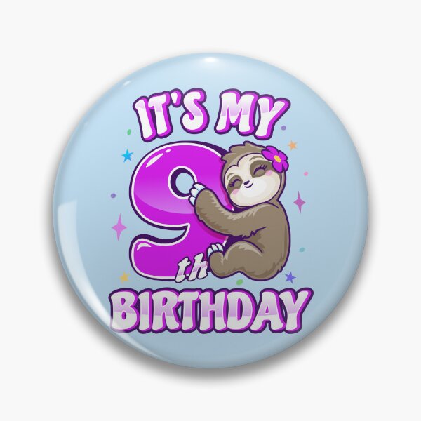 Item preview,  Its My 9th Birthday Purple Sloth designed and sold by pablomendoza.