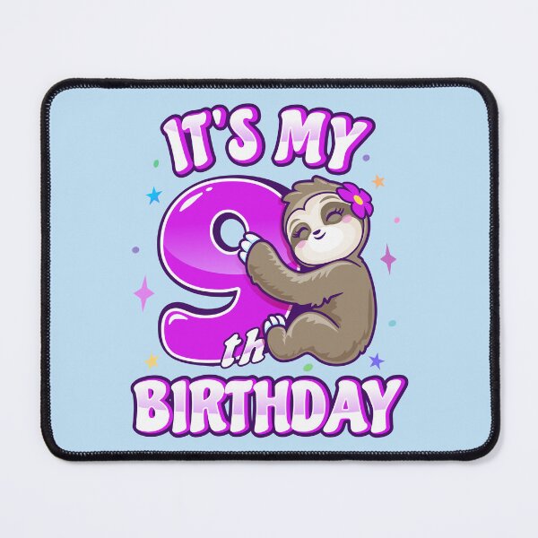 Item preview, Its My 9th Birthday Purple Sloth designed and sold by pablomendoza.