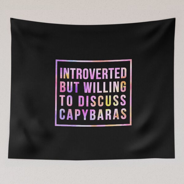 Item preview, Introverted but willing to discuss Capybaras designed and sold by AdelDa19.