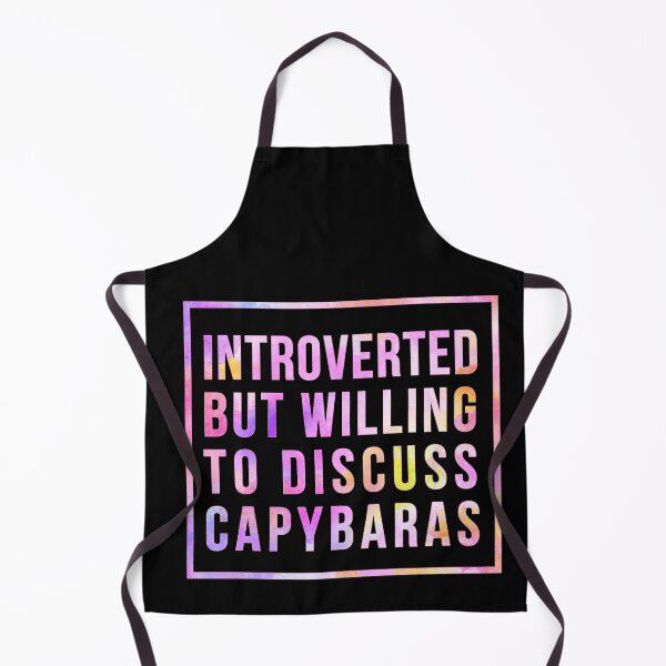Item preview, Introverted but willing to discuss Capybaras designed and sold by AdelDa19.