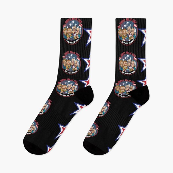 Item preview, Patriotic Presidents Here To Bang Happy Fourth of July Blk designed and sold by MadMando.