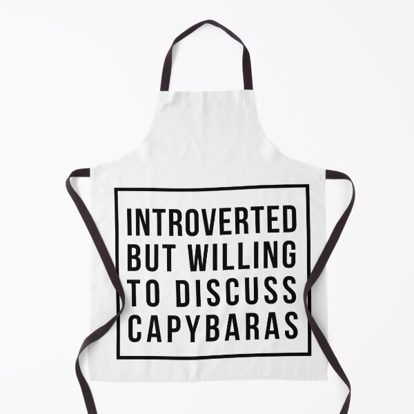 Item preview, Introverted but willing to discuss Capybaras designed and sold by AdelDa19.